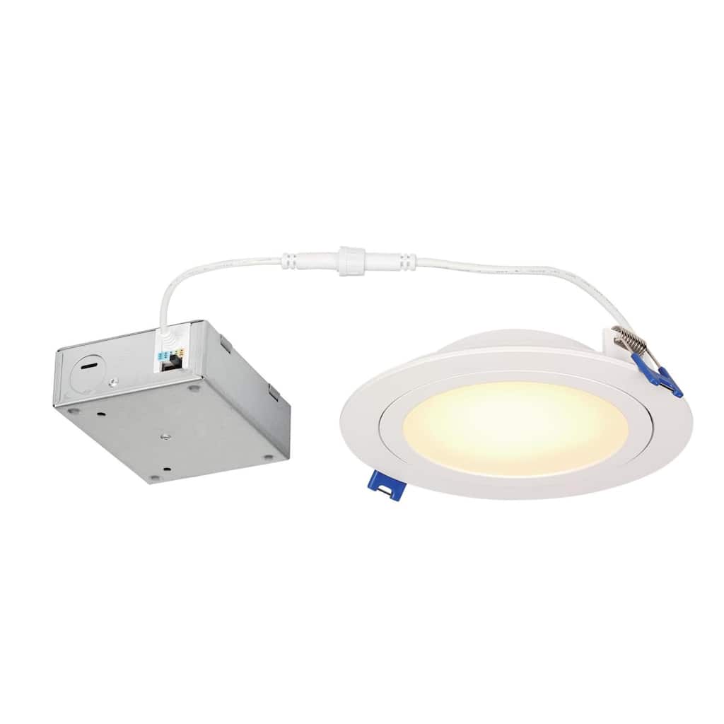 Westinghouse Lighting 15-Watt (100-Watt Equivalent) 6-in. Gimbal Recessed LED Downlight with Color Temperature Selection