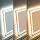 Wall Mounted Back Light Bathroom Framed LED Mirror Anti- Fog With Dimmable Light Touch Sensor And Memory Function