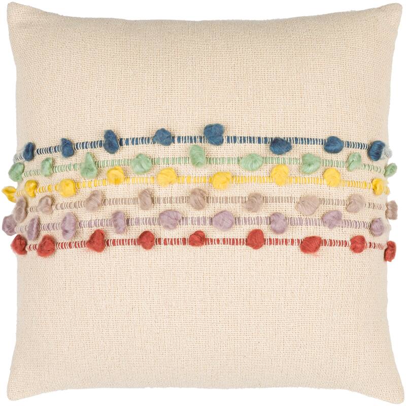 Eloisa Whimsical Textured Throw Pillow