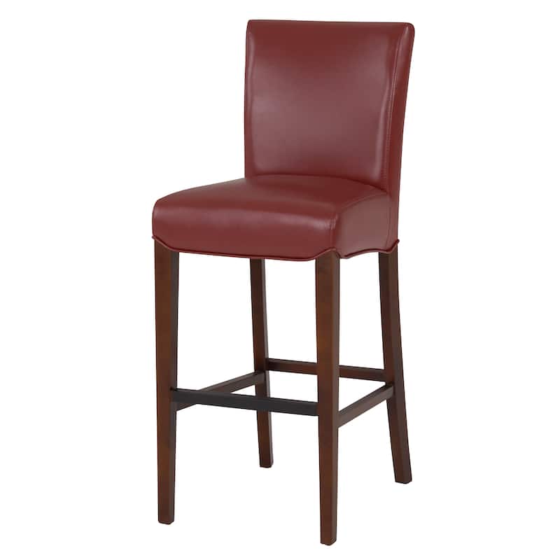 NPD Furniture Milton Bonded Leather Counter Stool - pomegranate