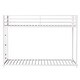preview thumbnail 9 of 10, Twin over Twin Metal Bunk White for Kids and Adult, Low Profile and Easy Climbing with Stable Ladder