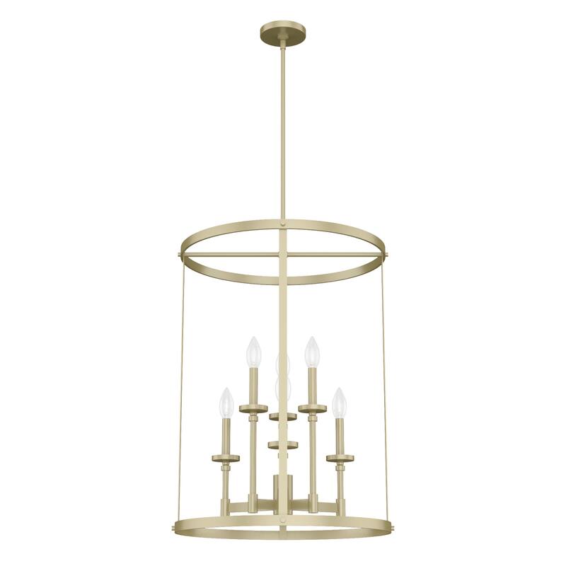 Hunter Briargrove Candle Pendant - Entry/ Foyer - Glam, Modern Farmhouse, Transitional