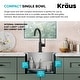 preview thumbnail 115 of 150, KRAUS Kore Workstation Drop-In Stainless Steel Kitchen Sink