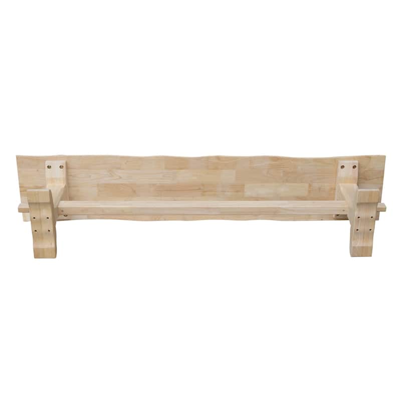International Concepts Live Edge Trestle Bench