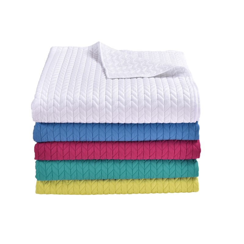 Cayman Quilt - Full - Queen - White