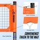 preview thumbnail 4 of 13, Portable Professional Outdoor Volleyball Net Set with Adjustable Aluminum Poles, Winch System, Pump