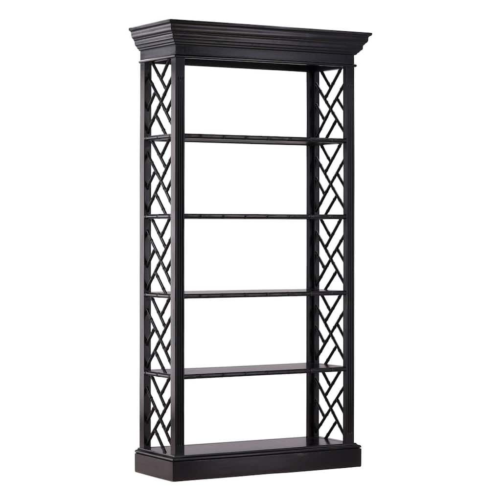 Furniture Classics Selma Bamboo Black Mahogany Bookcase