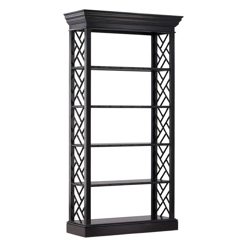 Furniture Classics Selma Bamboo Black Mahogany Bookcase