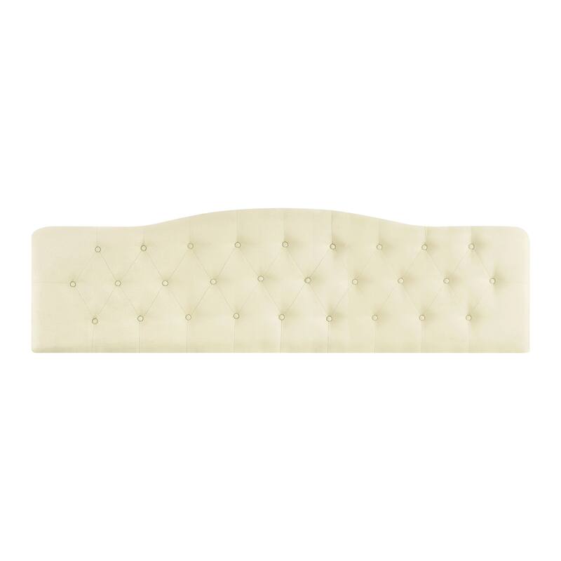 Cecilia Button Tufted Upholstered Headboard, Height Adjustable Headboards,Bed Backboard Premium Padded Fabric Headboard