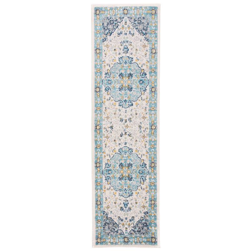 World Rug Gallery Vintage Oriental Distressed Medallion Rug