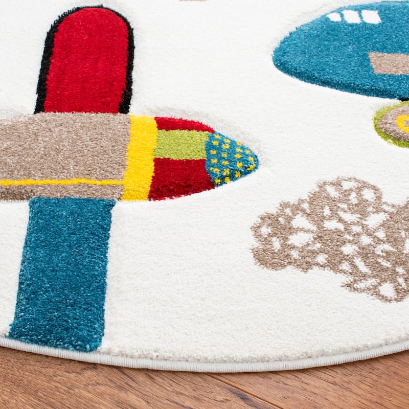 SAFAVIEH Carousel Kids Ardak Airplane Rug