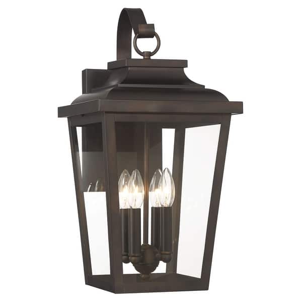 slide 2 of 5, The Great Outdoors 72173-C Irvington Manor 4 Light 21" Tall Outdoor Chelesa Bronze