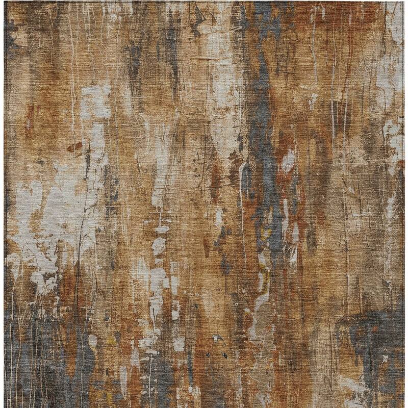 HomeRoots Abstract Transitional Rectangle Outdoor Rug