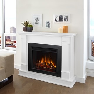 Silverton 48" Electric Fireplace in White by Real Flame