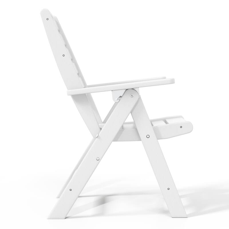 Laguna Foldable Highback Patio Dining Chair with Adjustable Recline Feature
