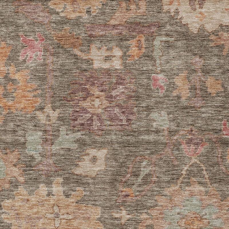 HomeRoots Floral Traditional Rectangle Outdoor Rug