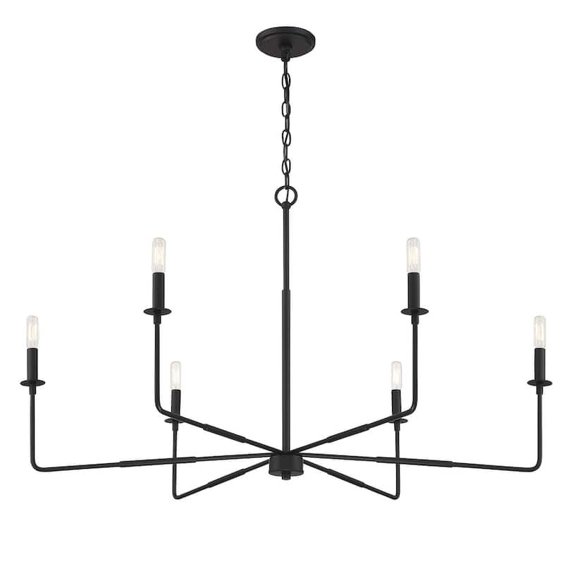 Savoy House Salerno 6 Light 42" Wide Chandelier