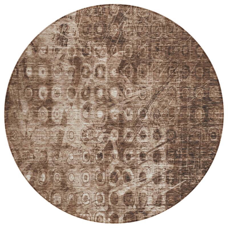 HomeRoots Ikat Transitional Rectangle Outdoor Rug