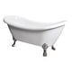 preview thumbnail 13 of 23, Daphne 59" & 69" Clawfoot Tub White or Black Acrylic Five Feet Colors