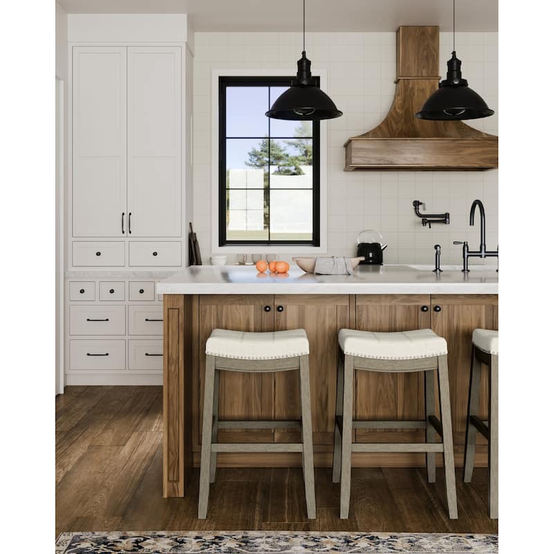 Maven Lane Sophia Saddle Kitchen Dining Stool