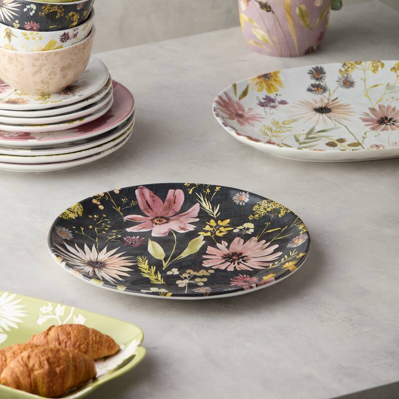 Certified International Wildflowers 12.5" Round Platter - 12.50"L x 12.50"W x 1.25"H