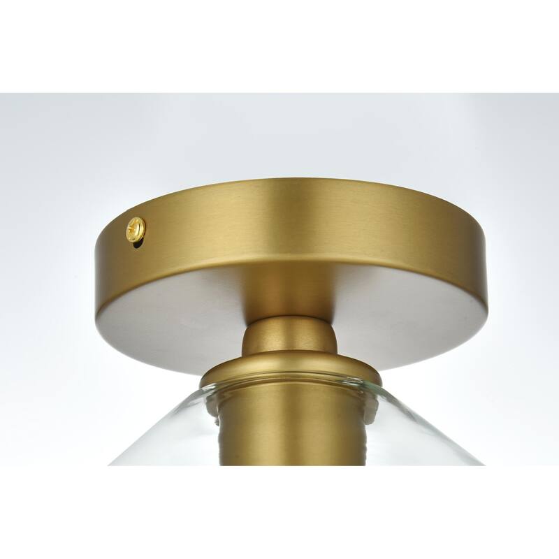 Elegant Lighting Gene Single Light 8" Wide Semi-Flush Ceiling Fixture