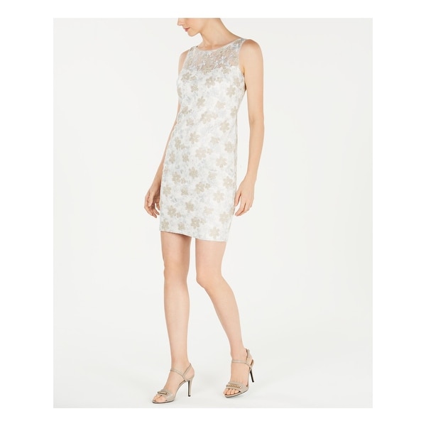 calvin klein ivory dress