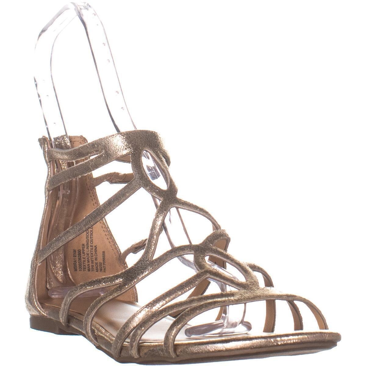 metallic gold gladiator sandals