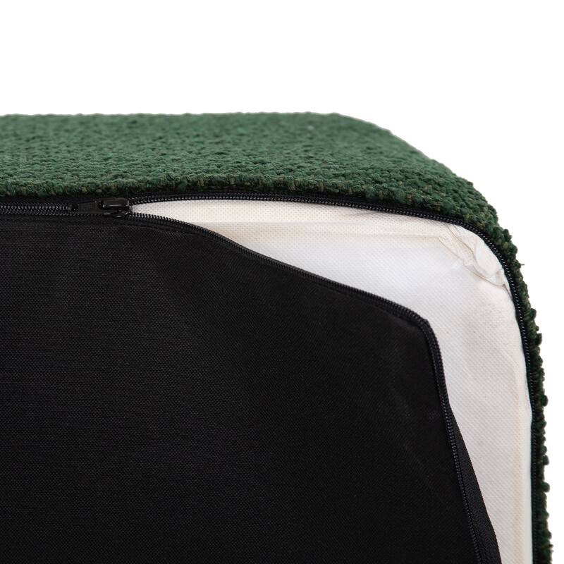 Allan Andrews No Tip Short Block Ottoman with Cover, Barbet Collection