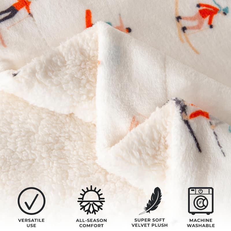 Luxurious Rustic Lodge Velvet Plush Throw