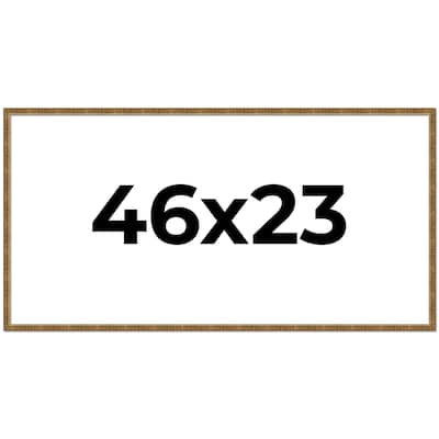 46x23 Frame Gold Picture Frame - Complete Modern Photo Frame Includes