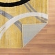 preview thumbnail 4 of 24, World Rug Gallery Contemporary Abstract Circles Design Area Rug