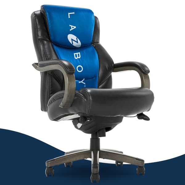 La-Z-Boy Delano Big & Tall Executive Office Chair, Mahogany Wood