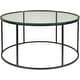 preview thumbnail 2 of 2, Sedei Modern Round Mixed Material Frame Coffee Table