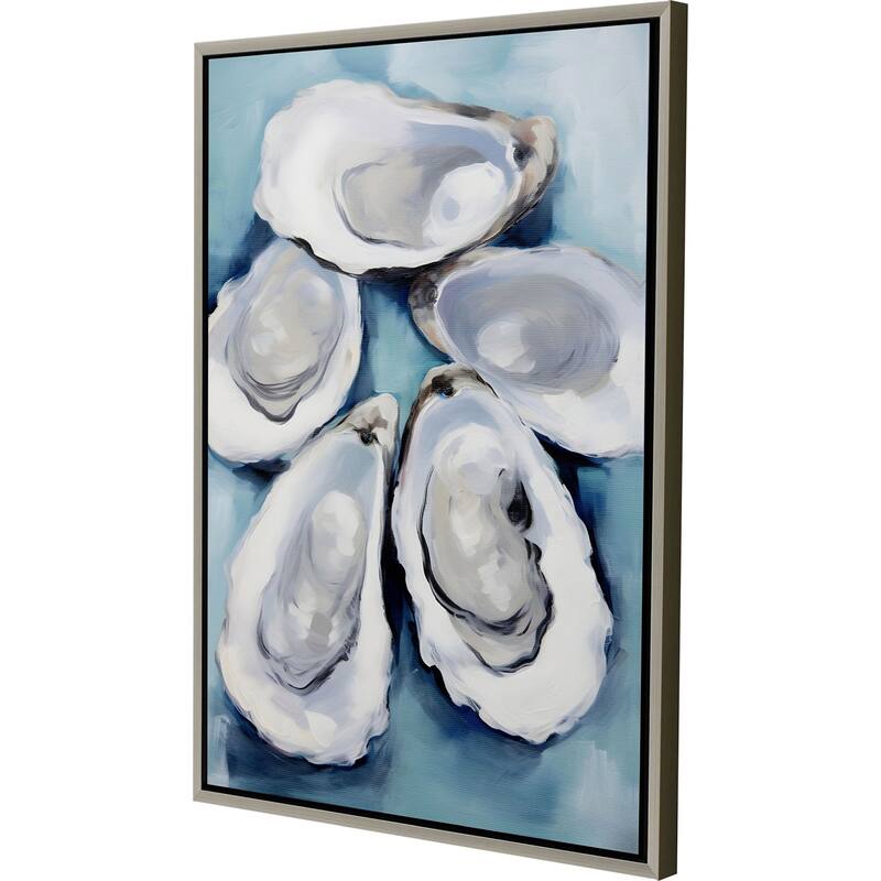 Five Oysters - Giclee on Canvas