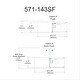 preview thumbnail 3 of 2, 3LT Incandescent Semi-Flush SC w/ White Shade