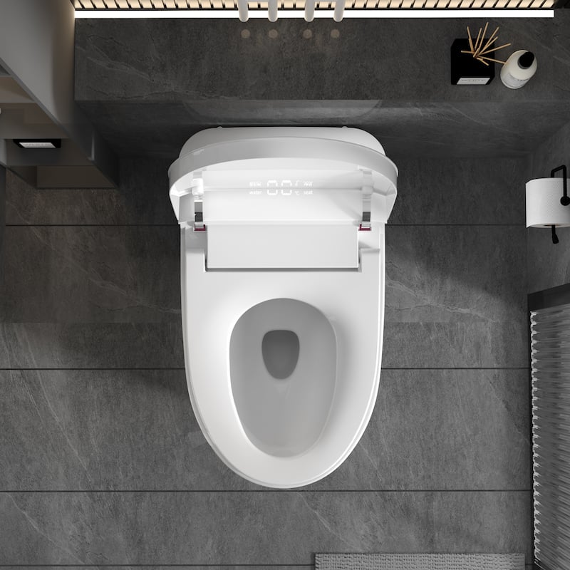 Smart Toilet with Auto-Open Lid