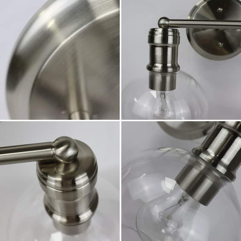 Bath/ Vanity Fixture w/ Clear Globe Glass