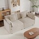 preview thumbnail 158 of 162, Cloud Chenille Upholstered Modular Sectional Sofa with DIY Combination Design Beige 2-Seater Sofa