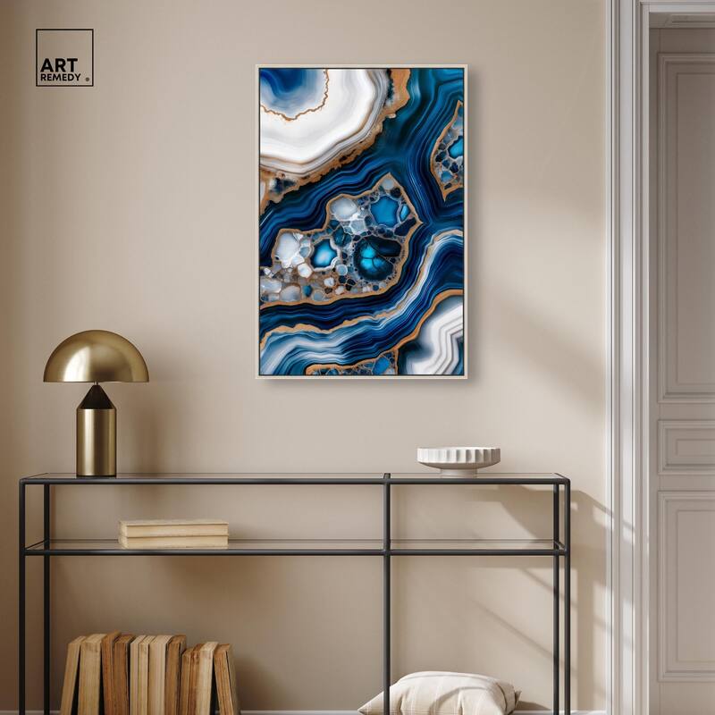 Azure Alveoli I Canvas by Art Remedy