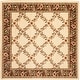 preview thumbnail 48 of 141, SAFAVIEH Lyndhurst Setareh Traditional Oriental Trellis Rug 6'7" Square - Ivory/Brown - Square