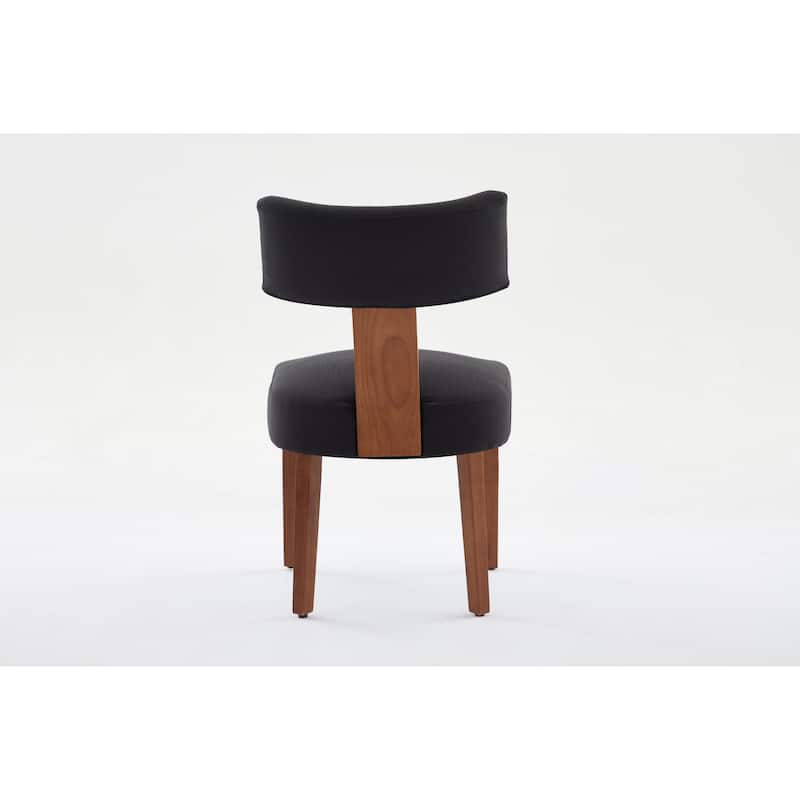 GDFStudio - Mariscat Fabric Wingback Dining Chairs（Set of 2）