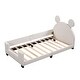 preview thumbnail 7 of 9, Twin Upholstered Daybed with Carton Ears Headboard, White