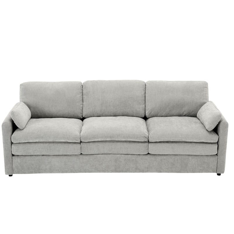 Roomfitters 89" Oversized Upholstered 3-Seater Cloud Sofa with Dual Plush Cushions