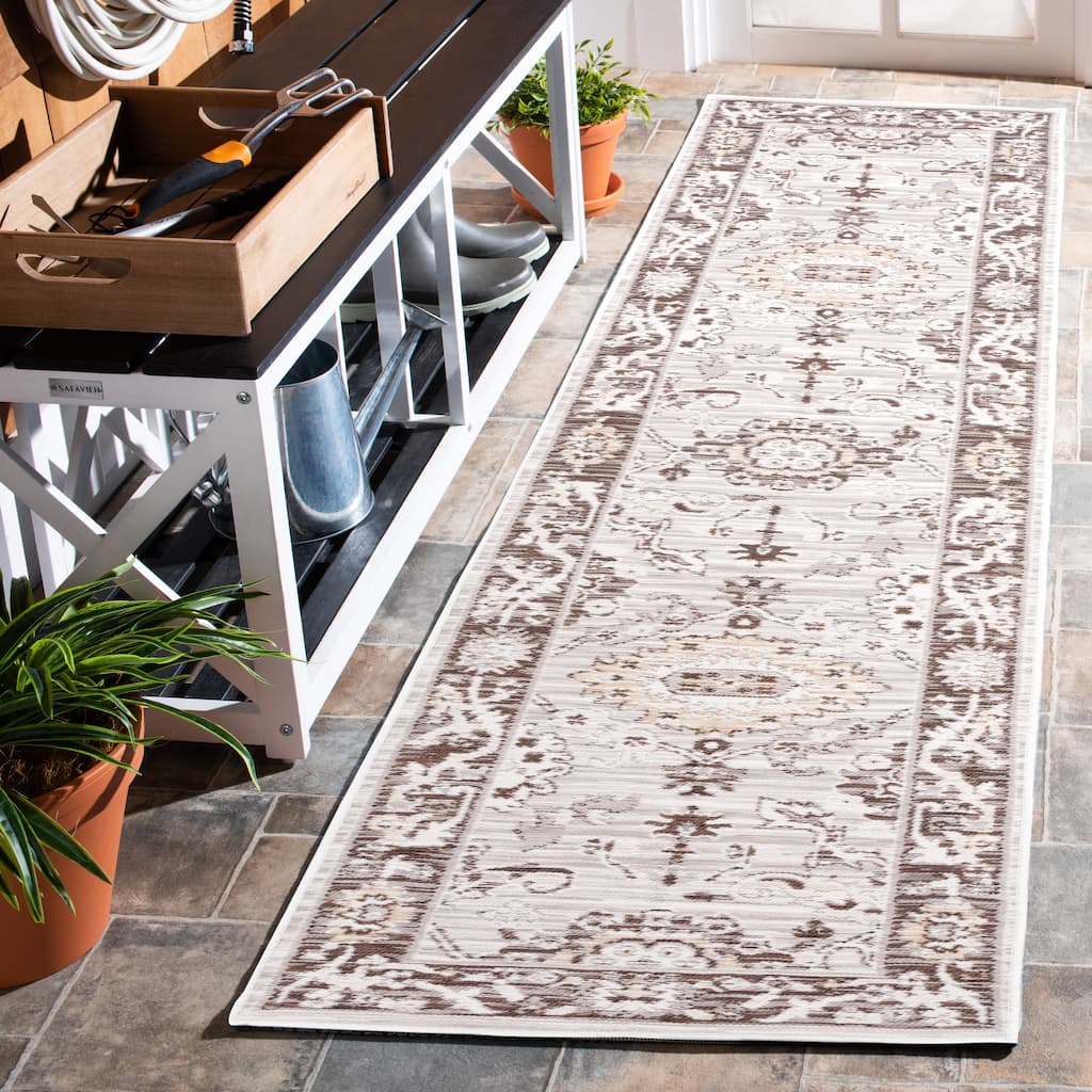 SAFAVIEH Sunrise Azzah Indoor/Outdoor Waterproof Rug - 2' x 8' Runner