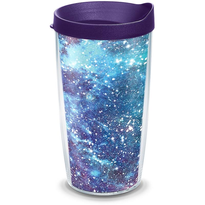 Tervis Purple Galaxy Made in USA Double Walled Insulated Travel Tumbler, Classic - 16oz