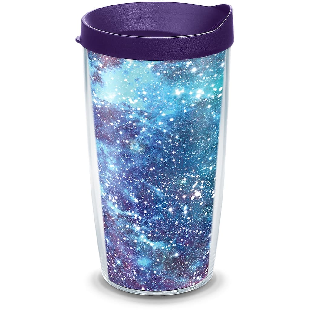 Tervis Purple Galaxy Made in USA Double Walled Insulated Travel Tumbler, Classic
