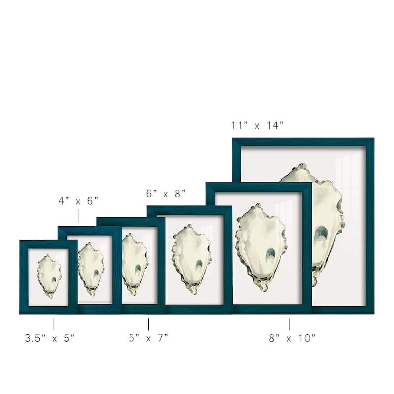 Neutral Oyster Study IV -Framed Print w/glass-Cherry Red