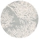 preview thumbnail 49 of 63, SAFAVIEH Handmade Bella Lular Modern Floral Wool Rug 5' Round - Grey/Ivory - Round