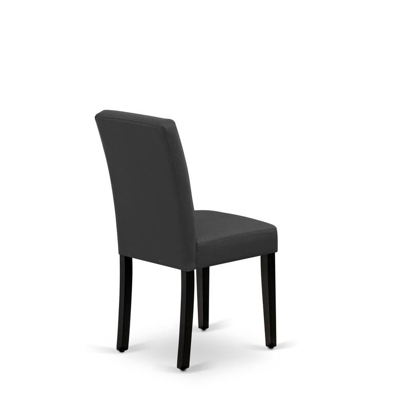 East West Furniture Dining Table Set Contains a Rectangle Kitchen Table and Chairs, Black (Pieces Options)